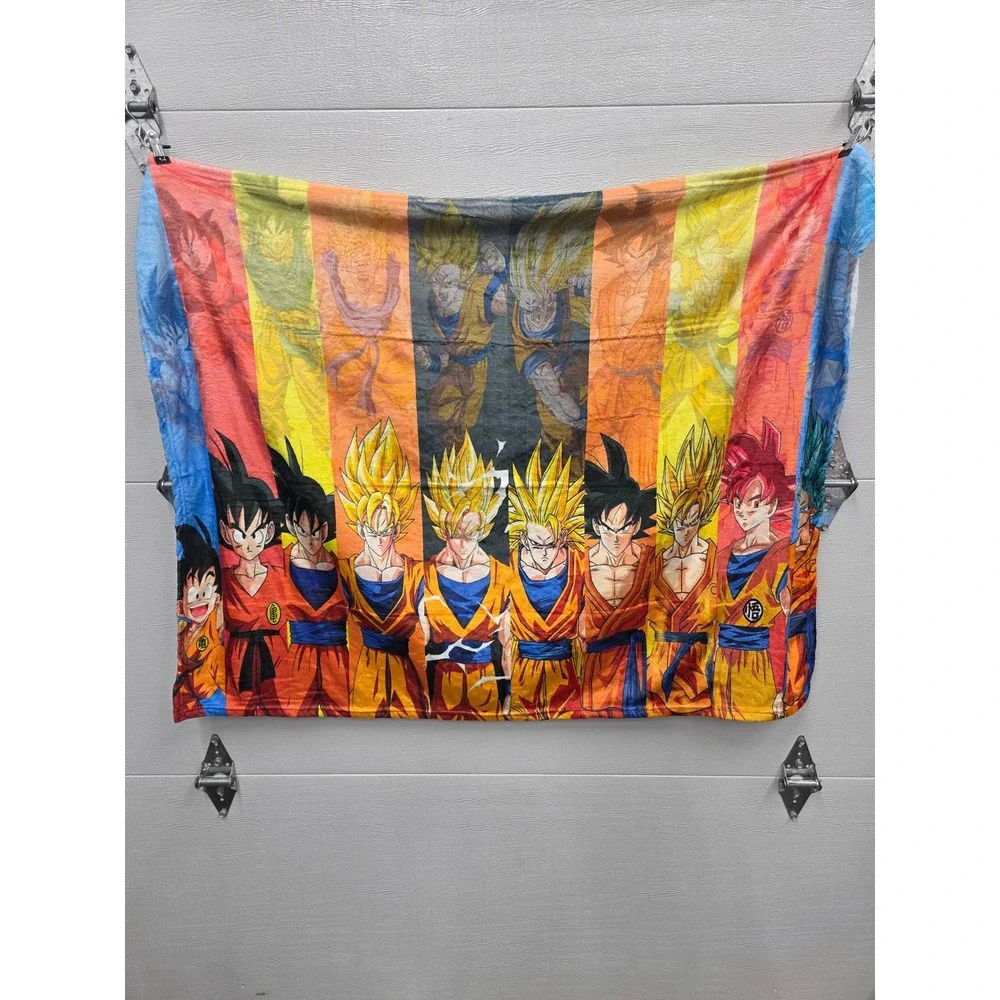 60x50 Dragon Ball Super Goku Transformations Fleece Throw Blanket Anime Manga
